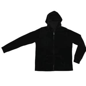 black velour jacket